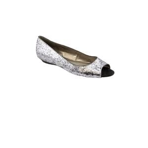 Bandolino Wilimena silver metallic slip on open toed 7 1/2